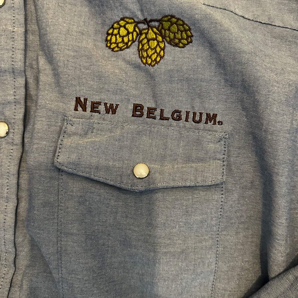 Red Kap, New Belgium, XL pearl button western shirt